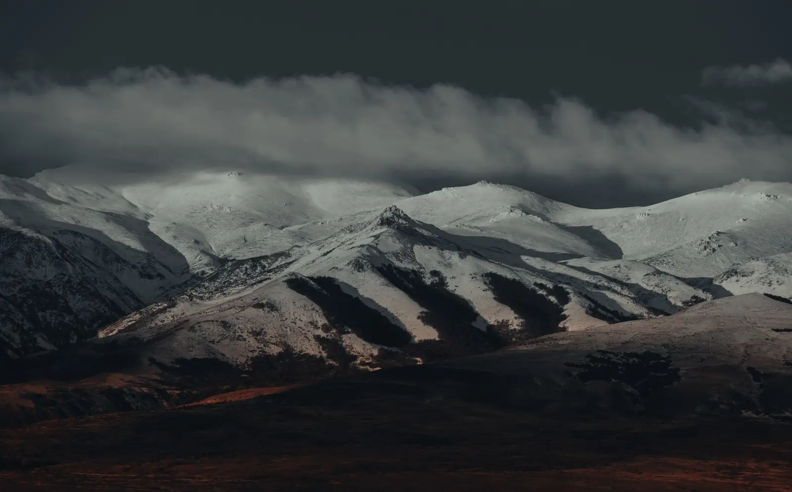 Snow-covered peaks in the Australian Alps