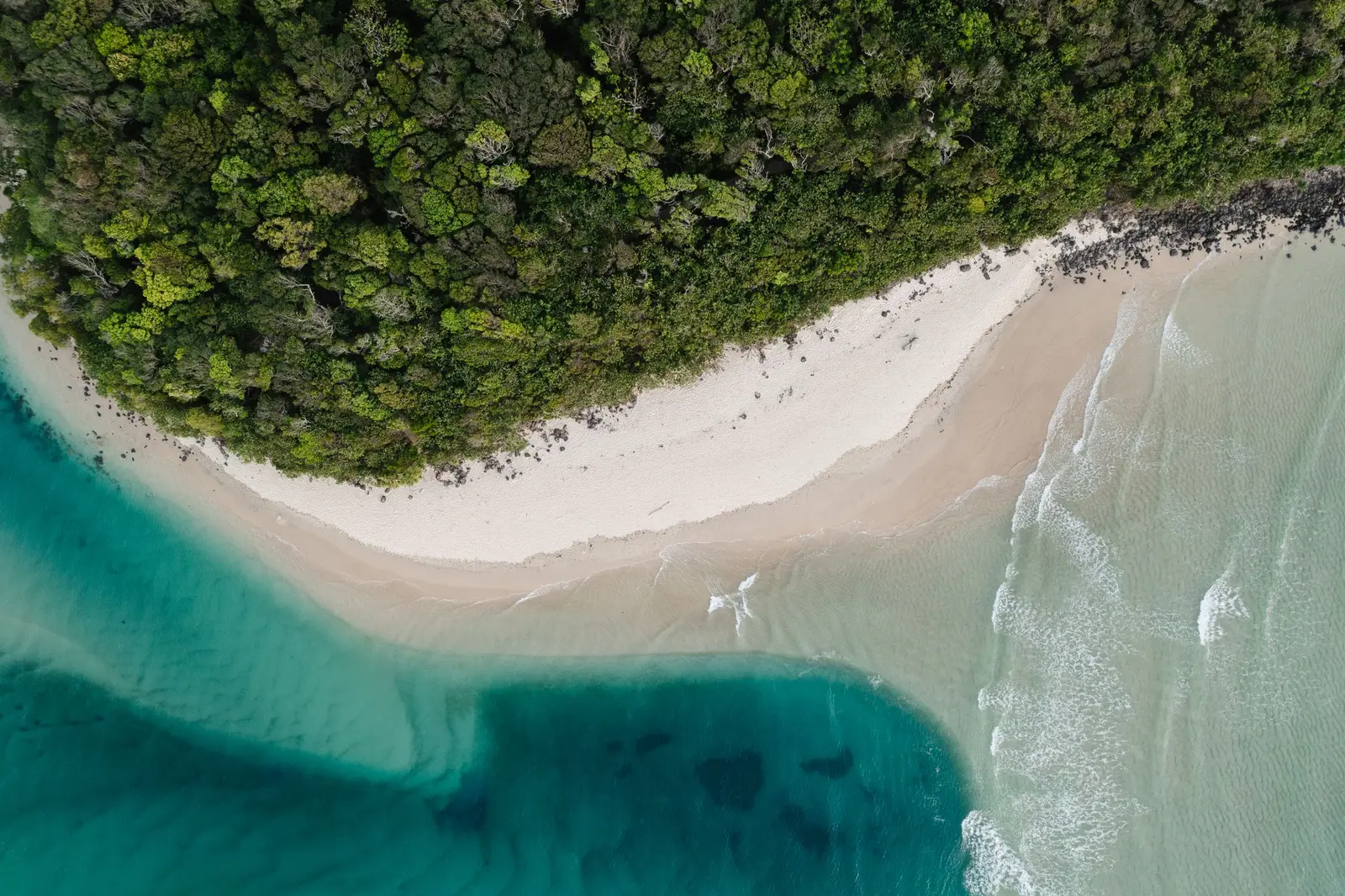 The Queensland coastline