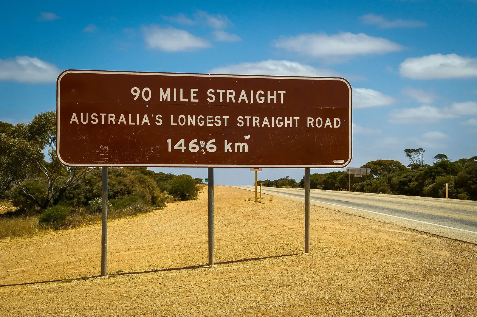 A red dirt road across outback country